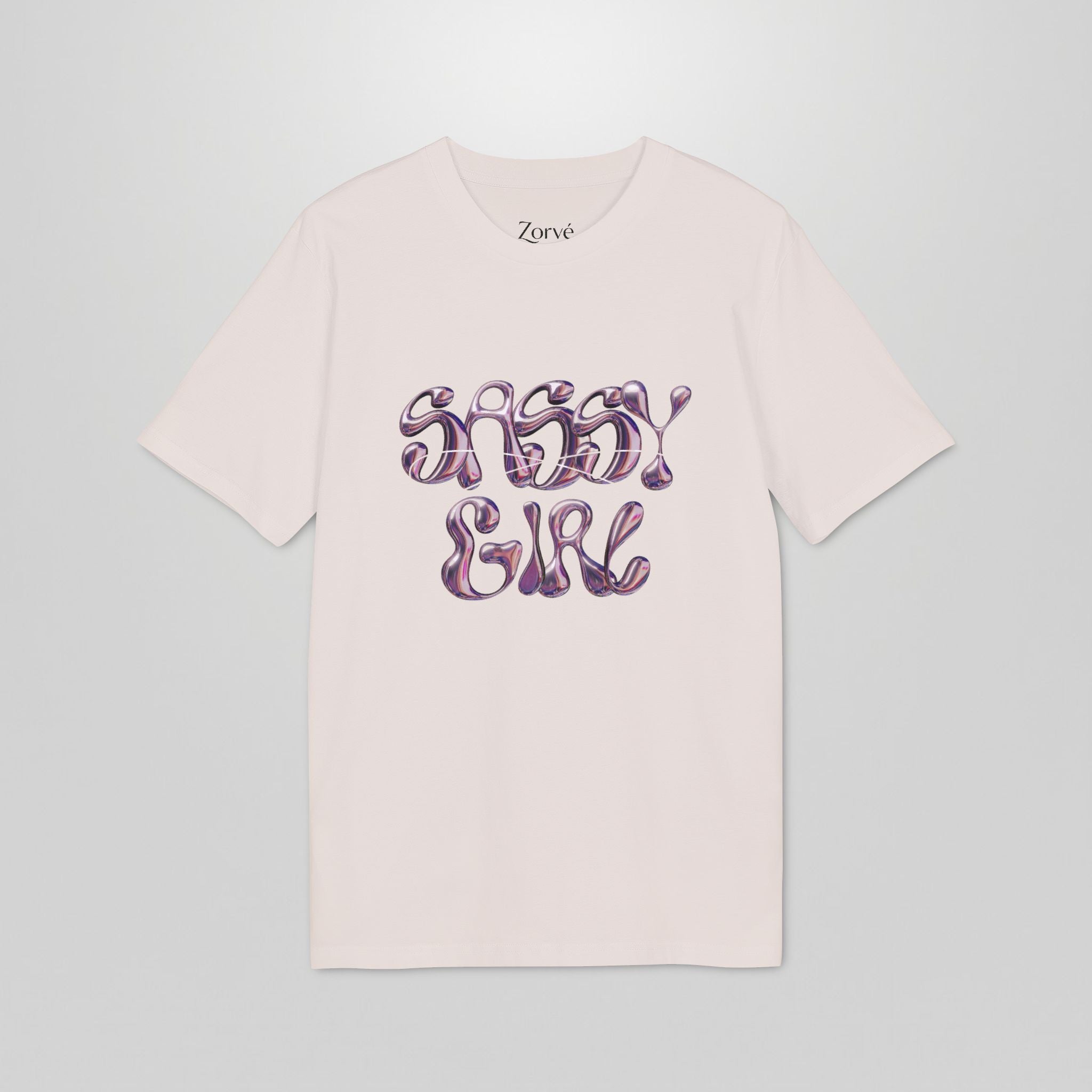 Sassy Girl T‑Shirt — Feminine Perfume Graphic Tee ("Sassy Girl" Front + Perfume Back)