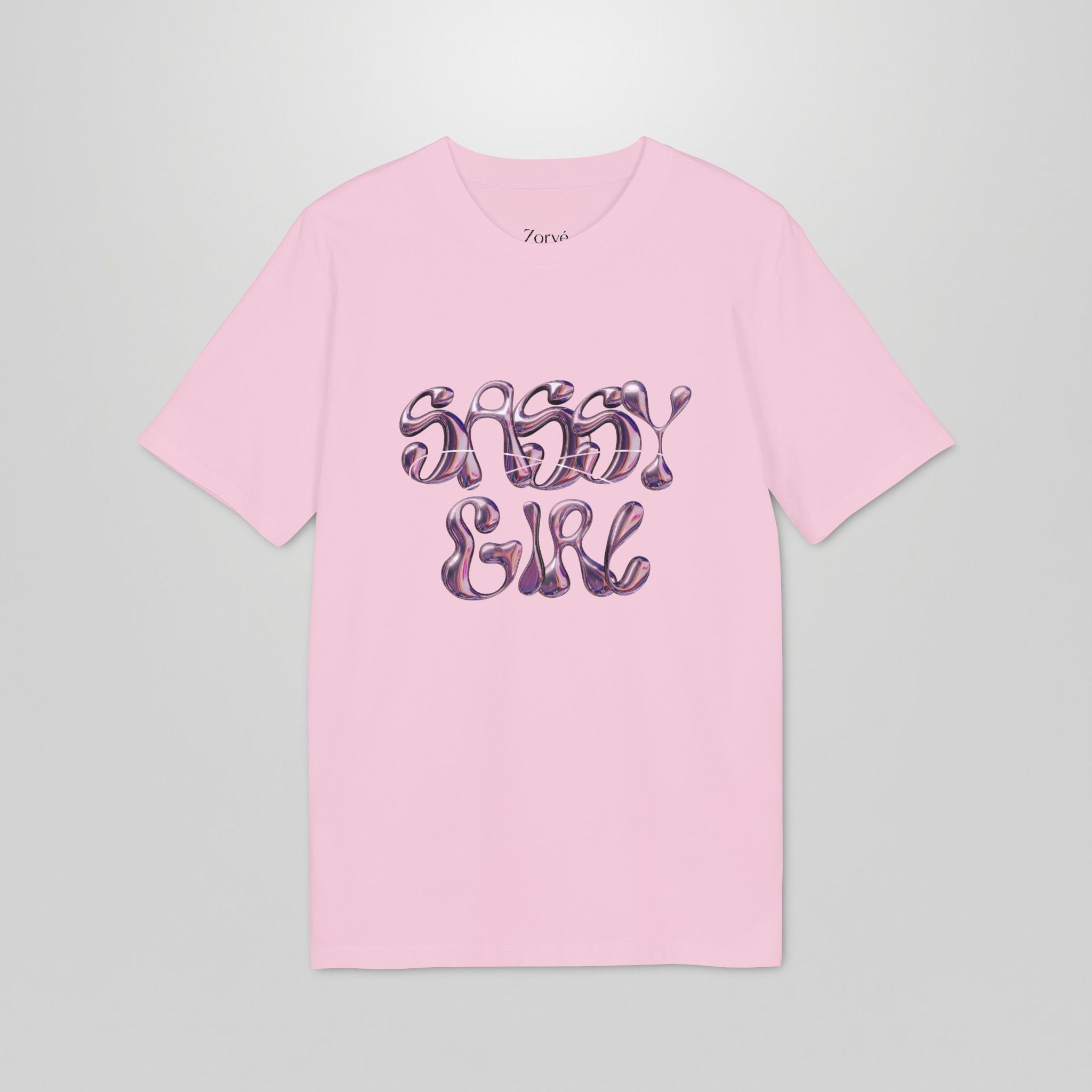Sassy Girl T‑Shirt — Feminine Perfume Graphic Tee ("Sassy Girl" Front + Perfume Back)