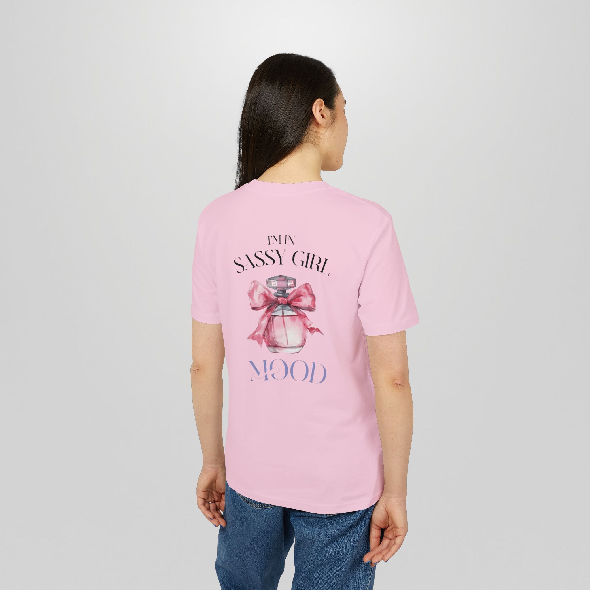 Sassy Girl T‑Shirt — Feminine Perfume Graphic Tee ("Sassy Girl" Front + Perfume Back)