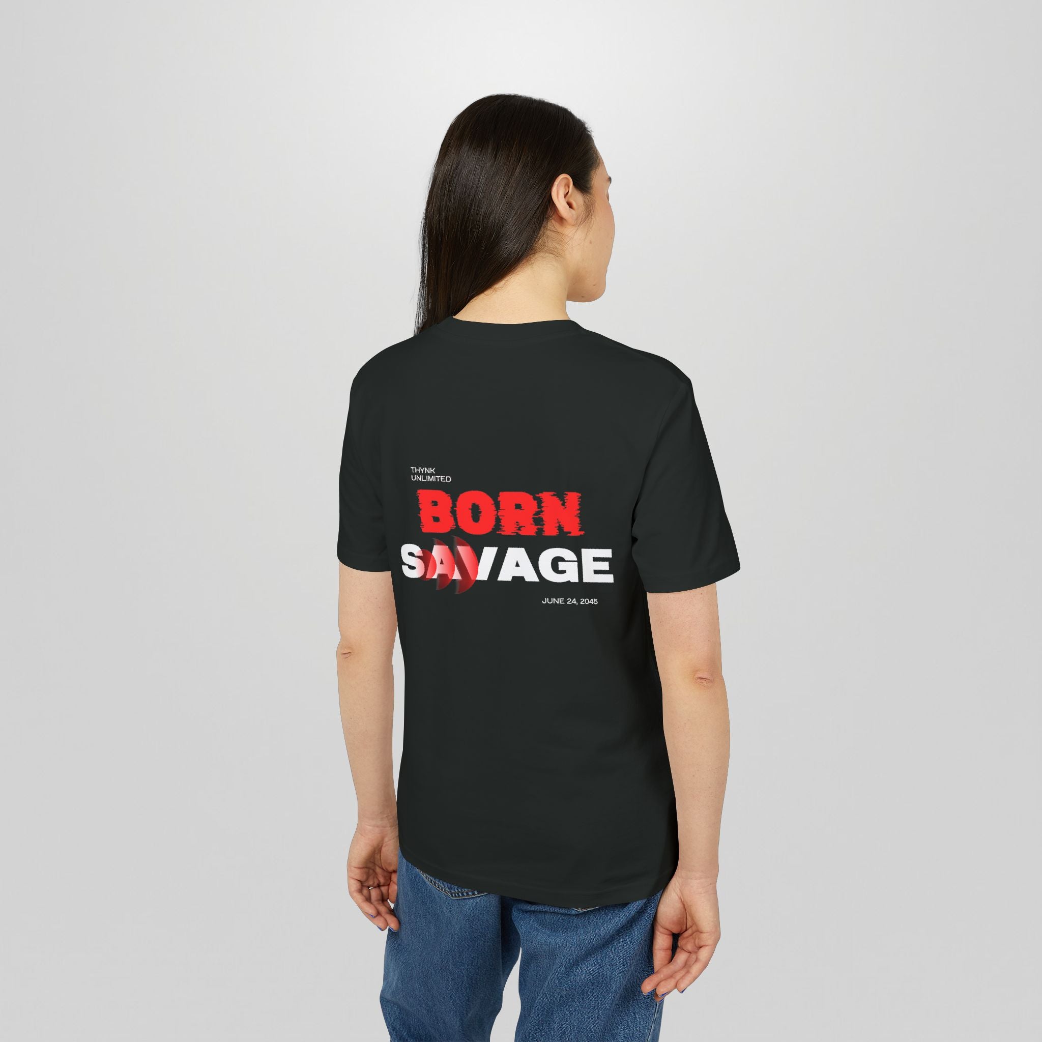 Savage Graphic T-Shirt — "Born Savage" Bold Streetwear Tee