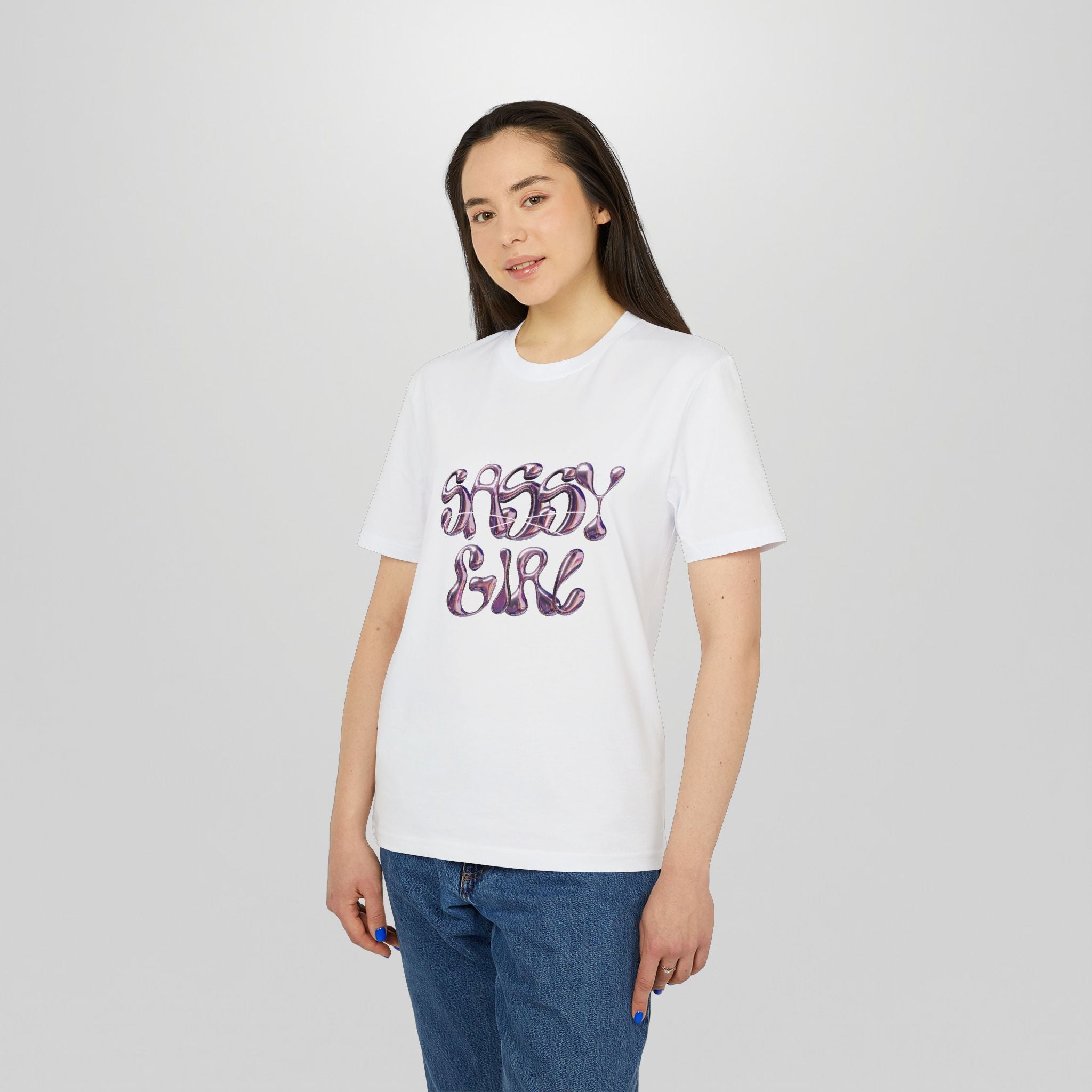 Sassy Girl T‑Shirt — Feminine Perfume Graphic Tee ("Sassy Girl" Front + Perfume Back)