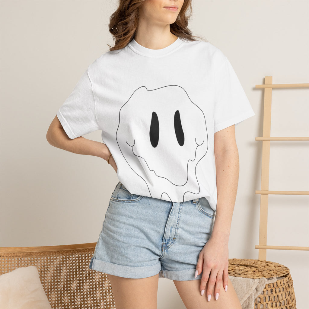 Melting Ghost 'feel' Graphic Tee — Minimal Streetwear T-Shirt