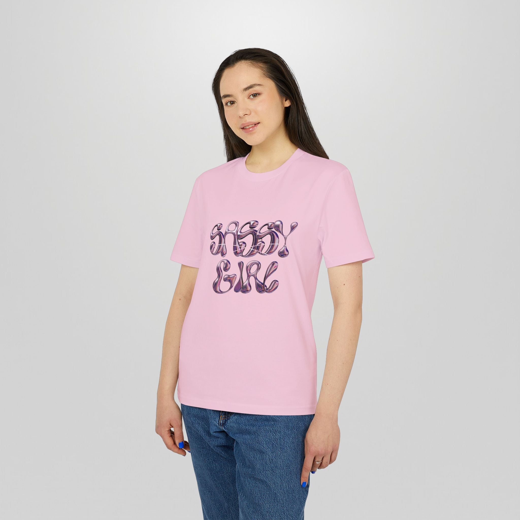 Sassy Girl T‑Shirt — Feminine Perfume Graphic Tee ("Sassy Girl" Front + Perfume Back)