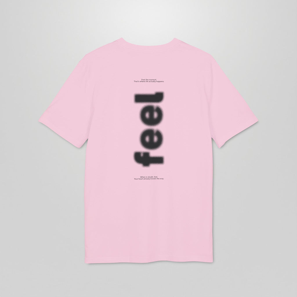 Melting Smile T-Shirt — Minimal Drip Graphic "feel" Back Print