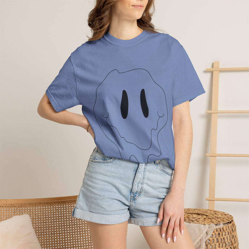 Melting Ghost 'feel' Graphic Tee — Minimal Streetwear T-Shirt