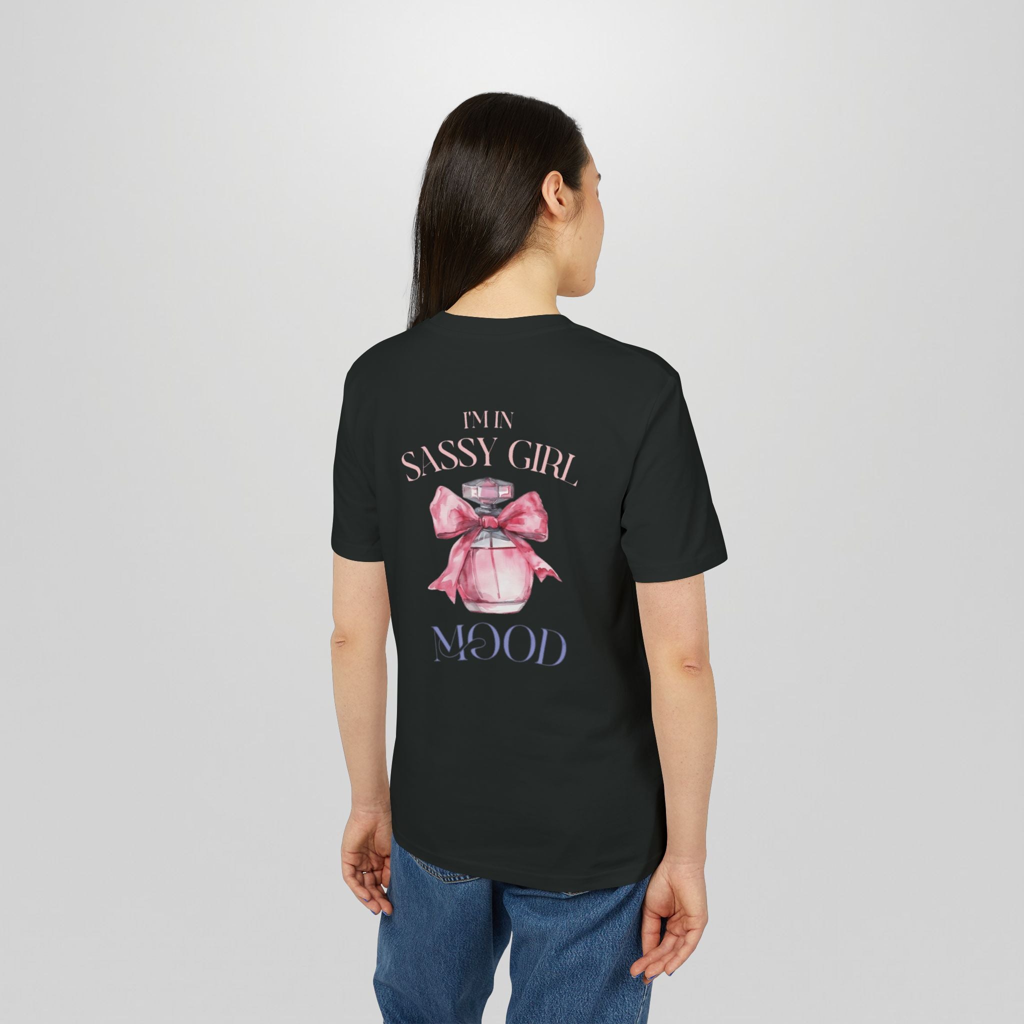 Sassy Girl T‑Shirt — Feminine Perfume Graphic Tee ("Sassy Girl" Front + Perfume Back)