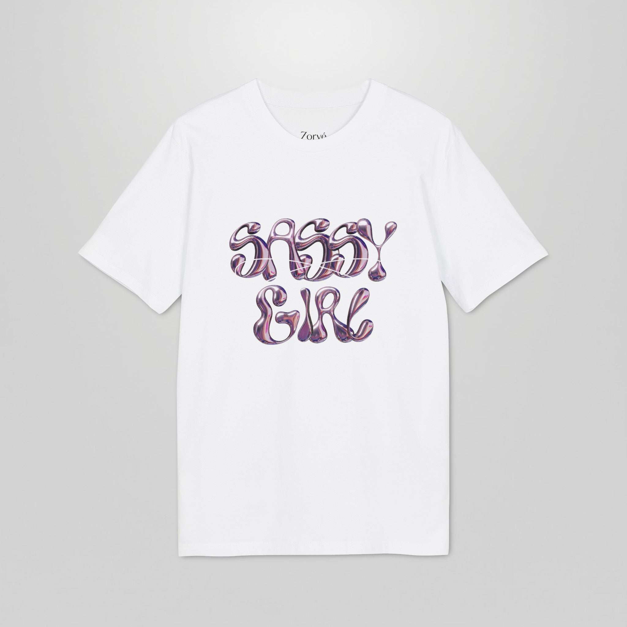 Sassy Girl T‑Shirt — Feminine Perfume Graphic Tee ("Sassy Girl" Front + Perfume Back)