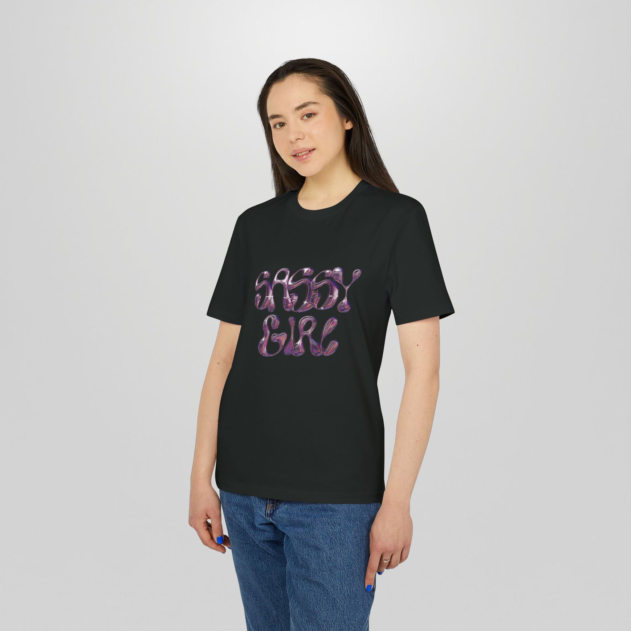 Sassy Girl T‑Shirt — Feminine Perfume Graphic Tee ("Sassy Girl" Front + Perfume Back)