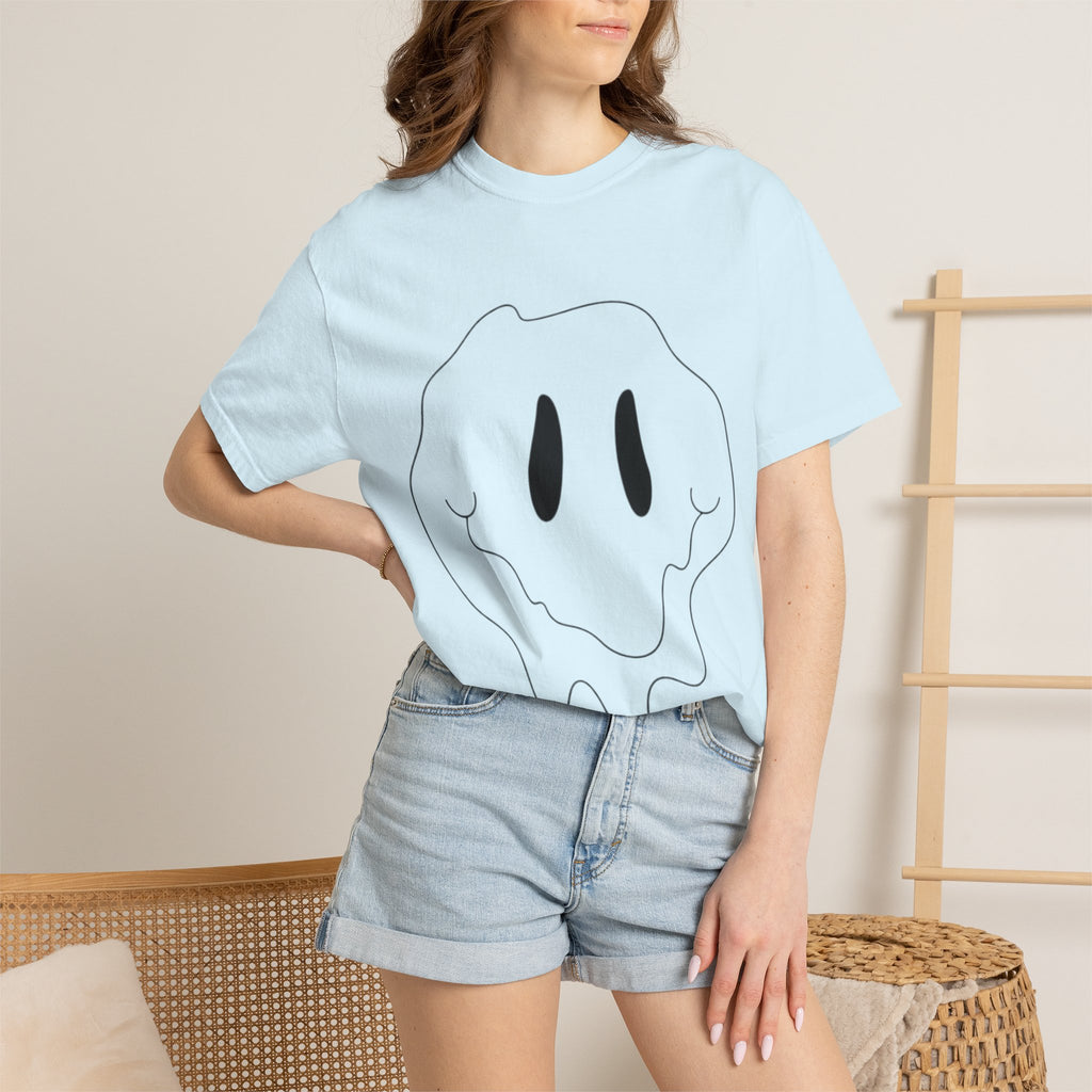Melting Ghost 'feel' Graphic Tee — Minimal Streetwear T-Shirt
