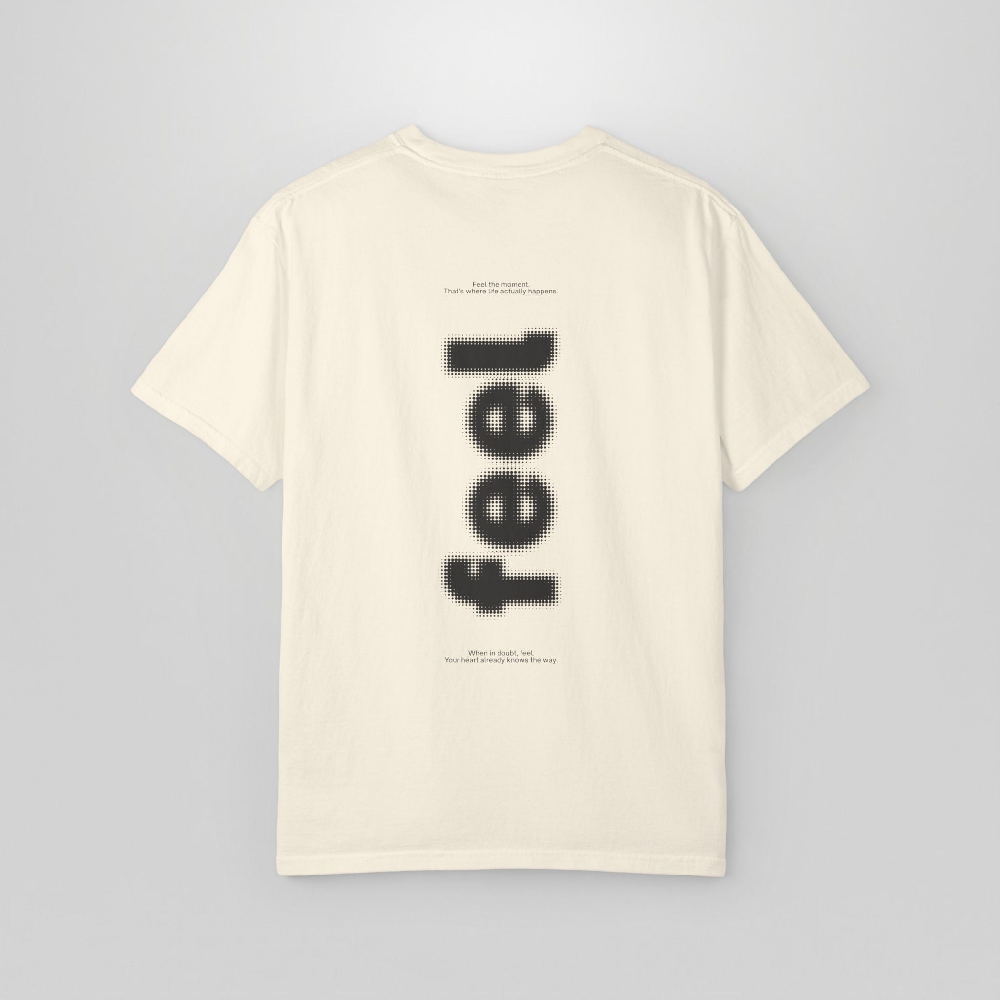 Melting Ghost 'feel' Graphic Tee — Minimal Streetwear T-Shirt
