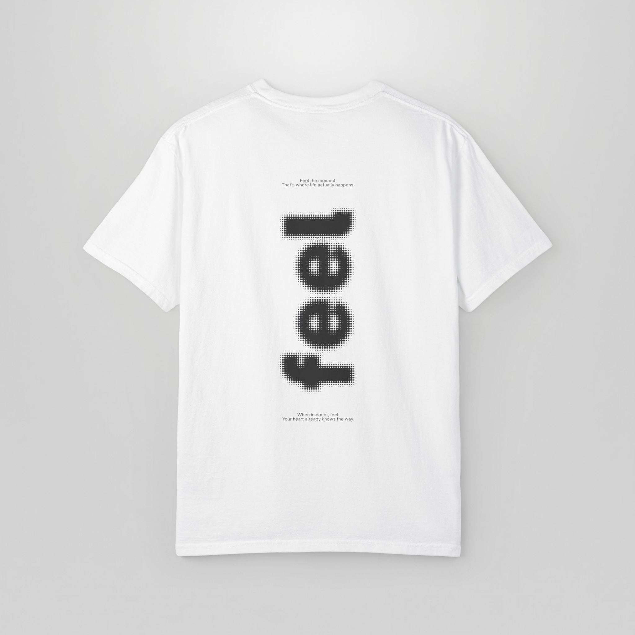Melting Ghost 'feel' Graphic Tee — Minimal Streetwear T-Shirt