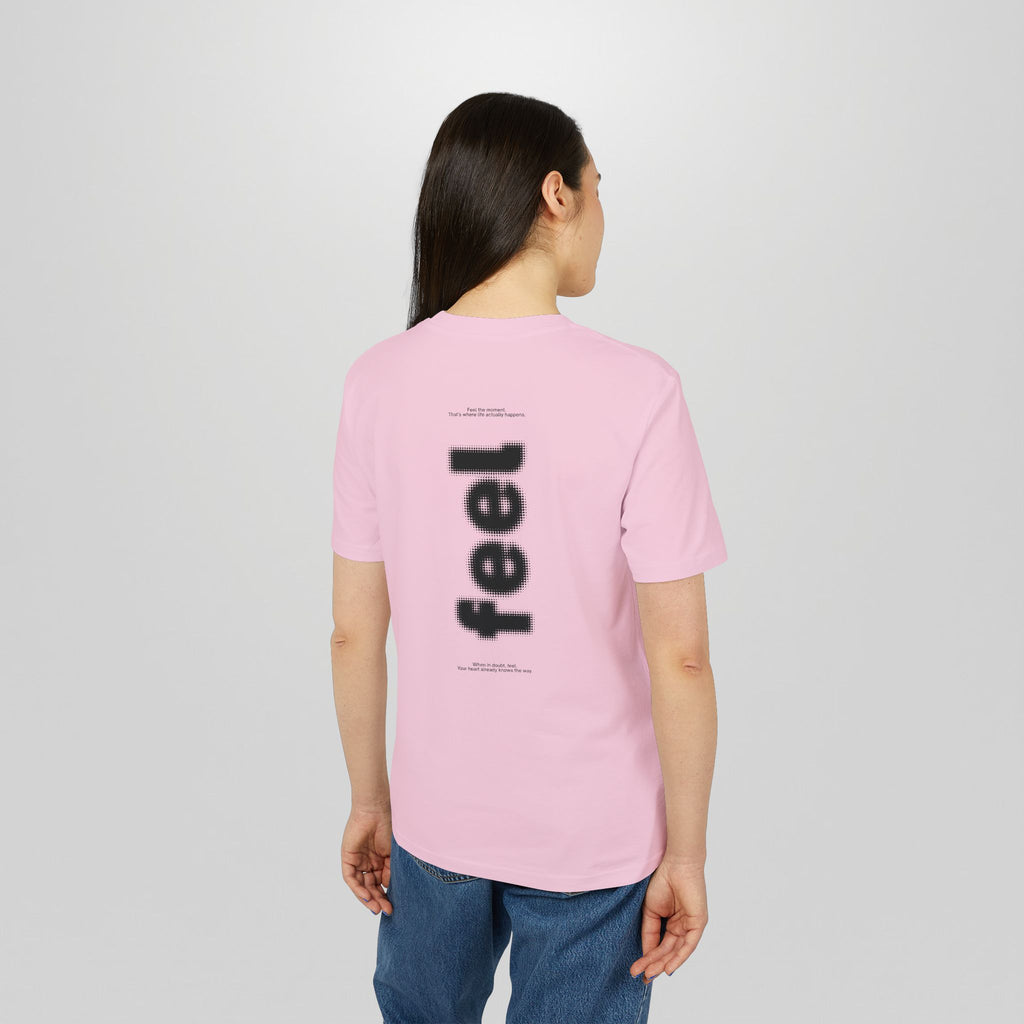 Melting Smile T-Shirt — Minimal Drip Graphic "feel" Back Print