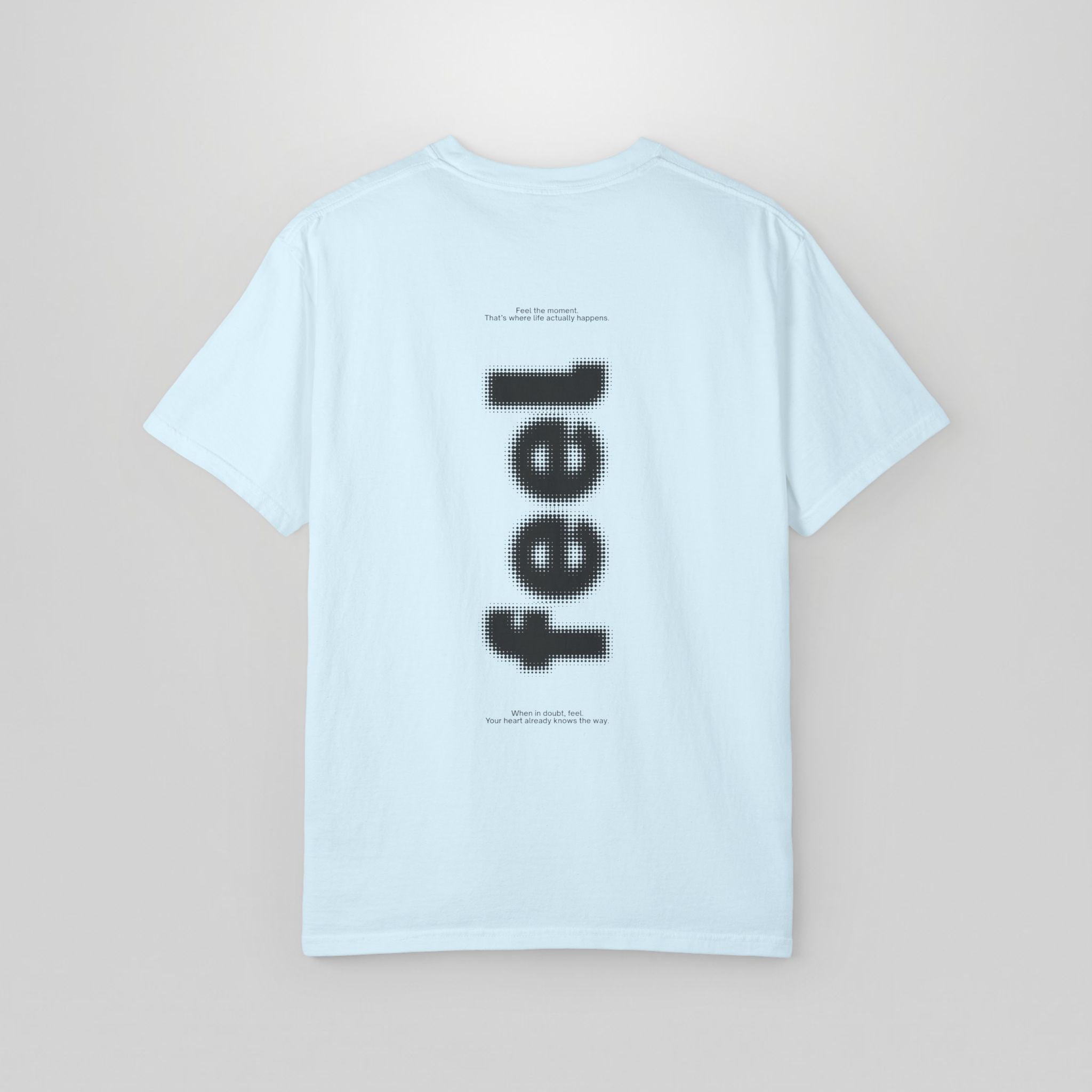 Melting Ghost 'feel' Graphic Tee — Minimal Streetwear T-Shirt