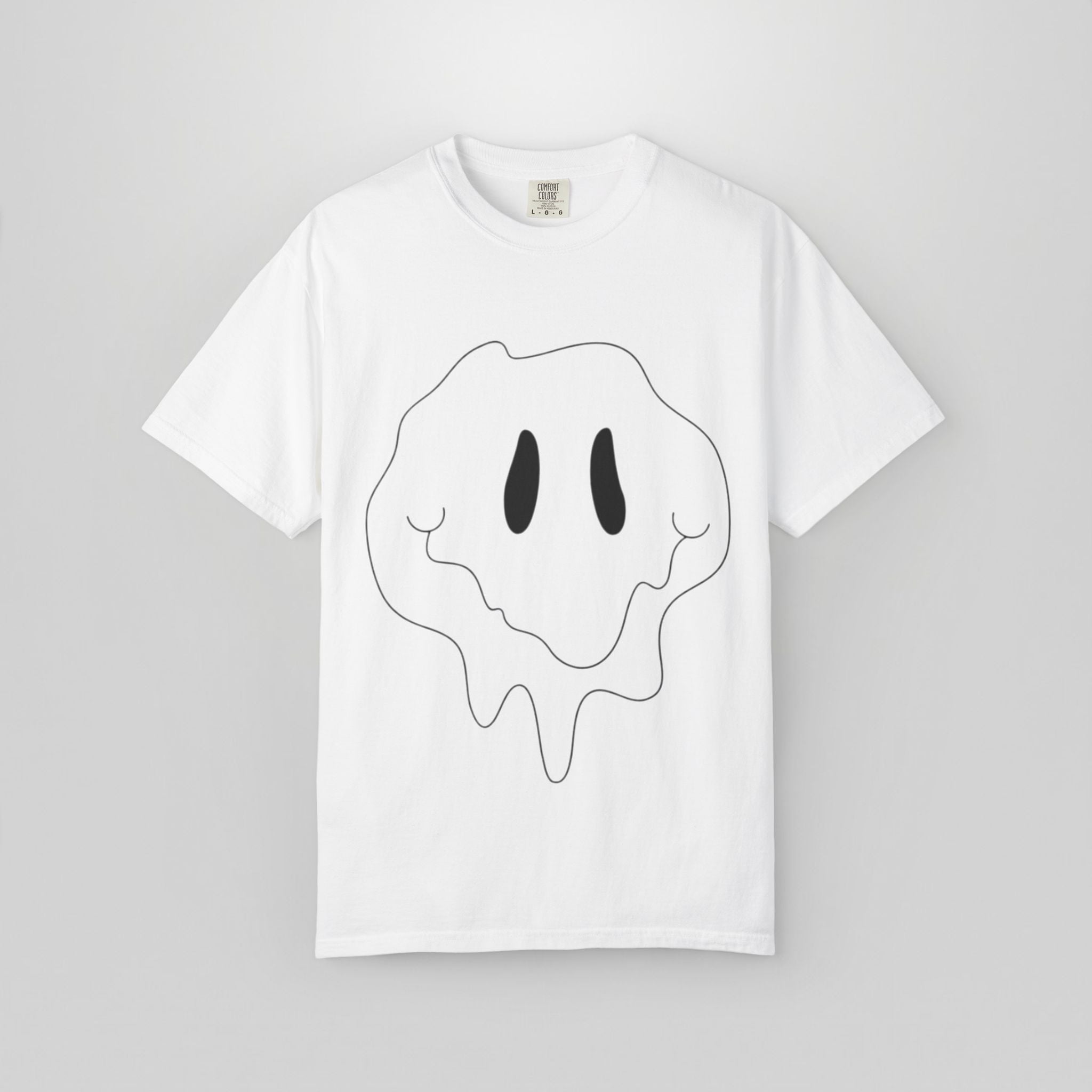 Melting Ghost 'feel' Graphic Tee — Minimal Streetwear T-Shirt