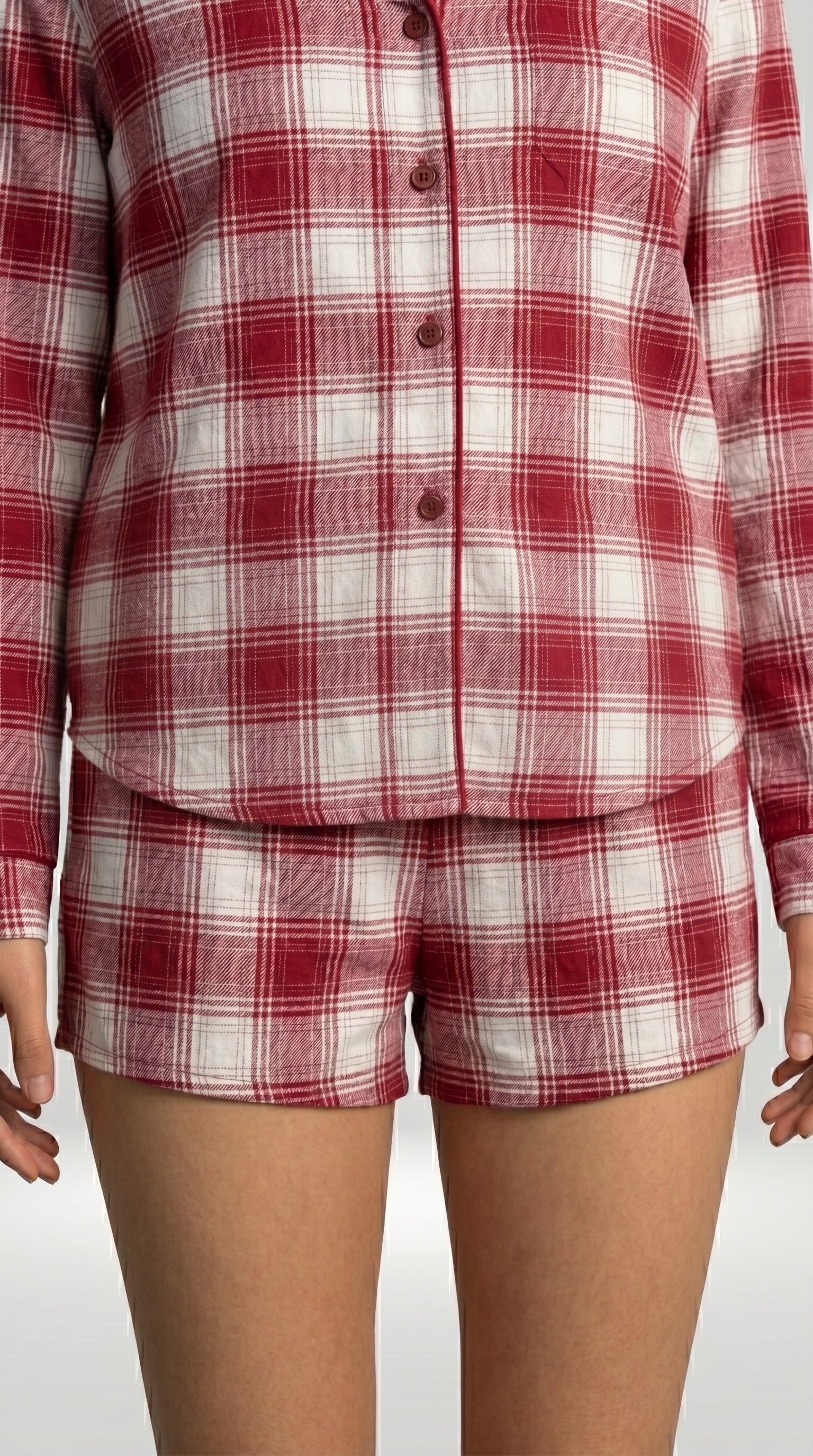 PLAID COTTON HOME SET