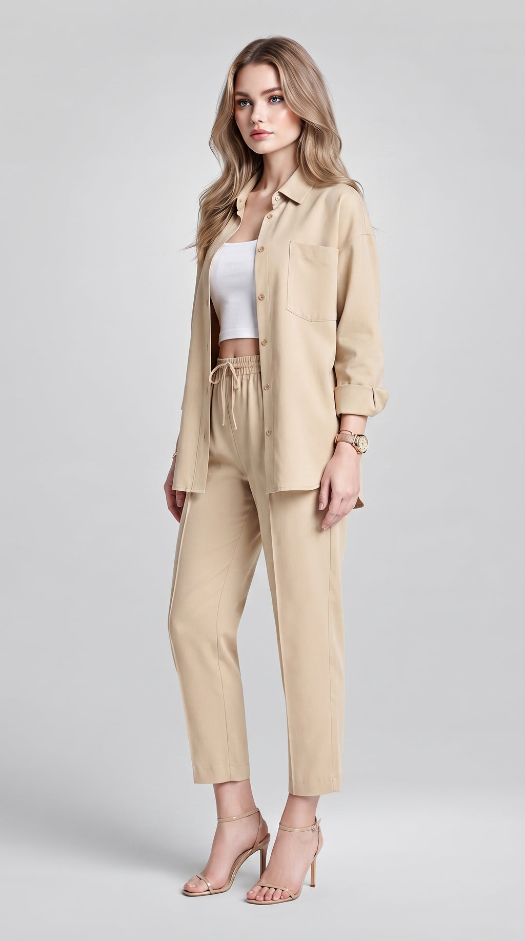 FLOWING SHIRT AND TROUSERS