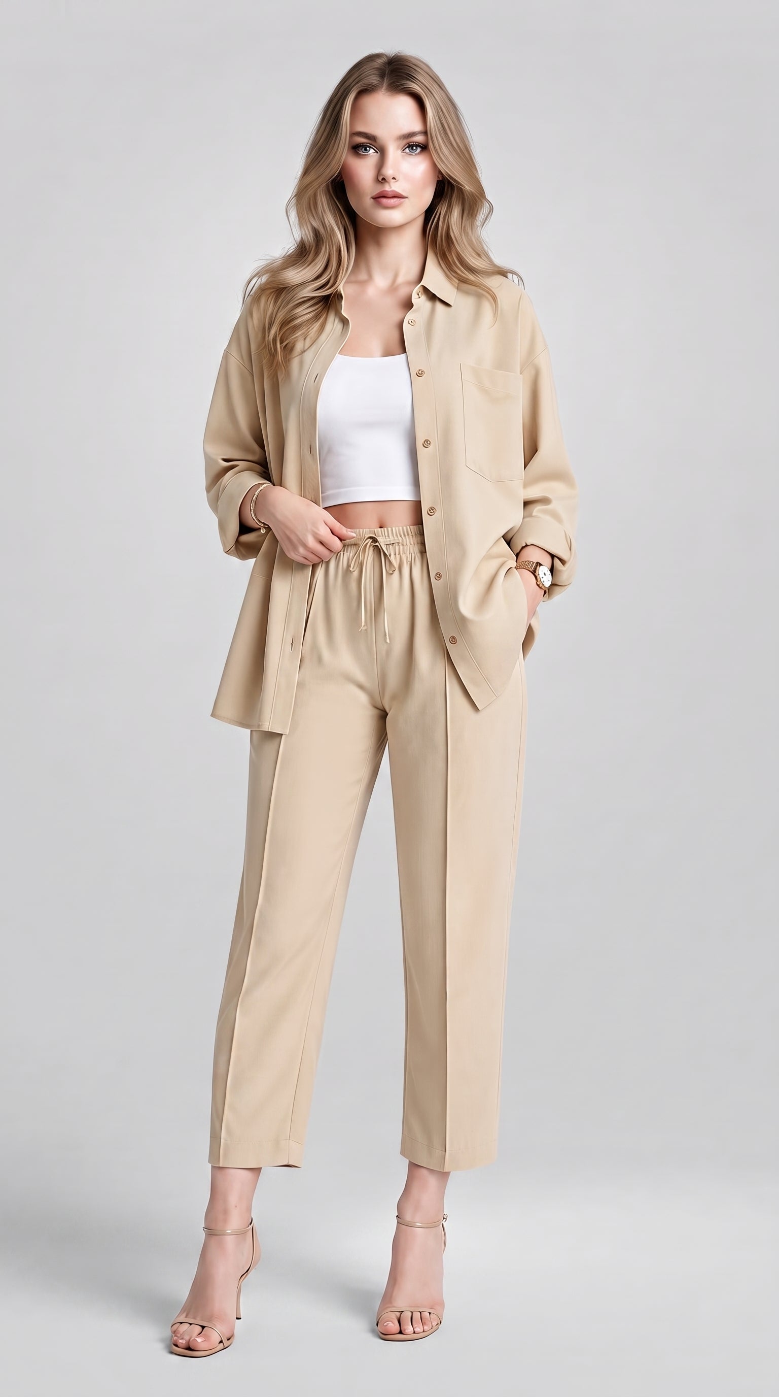 FLOWING SHIRT AND TROUSERS