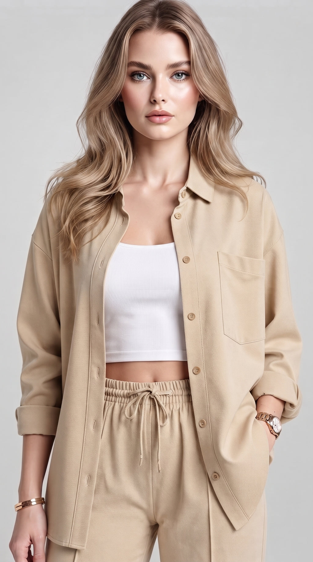 FLOWING SHIRT AND TROUSERS