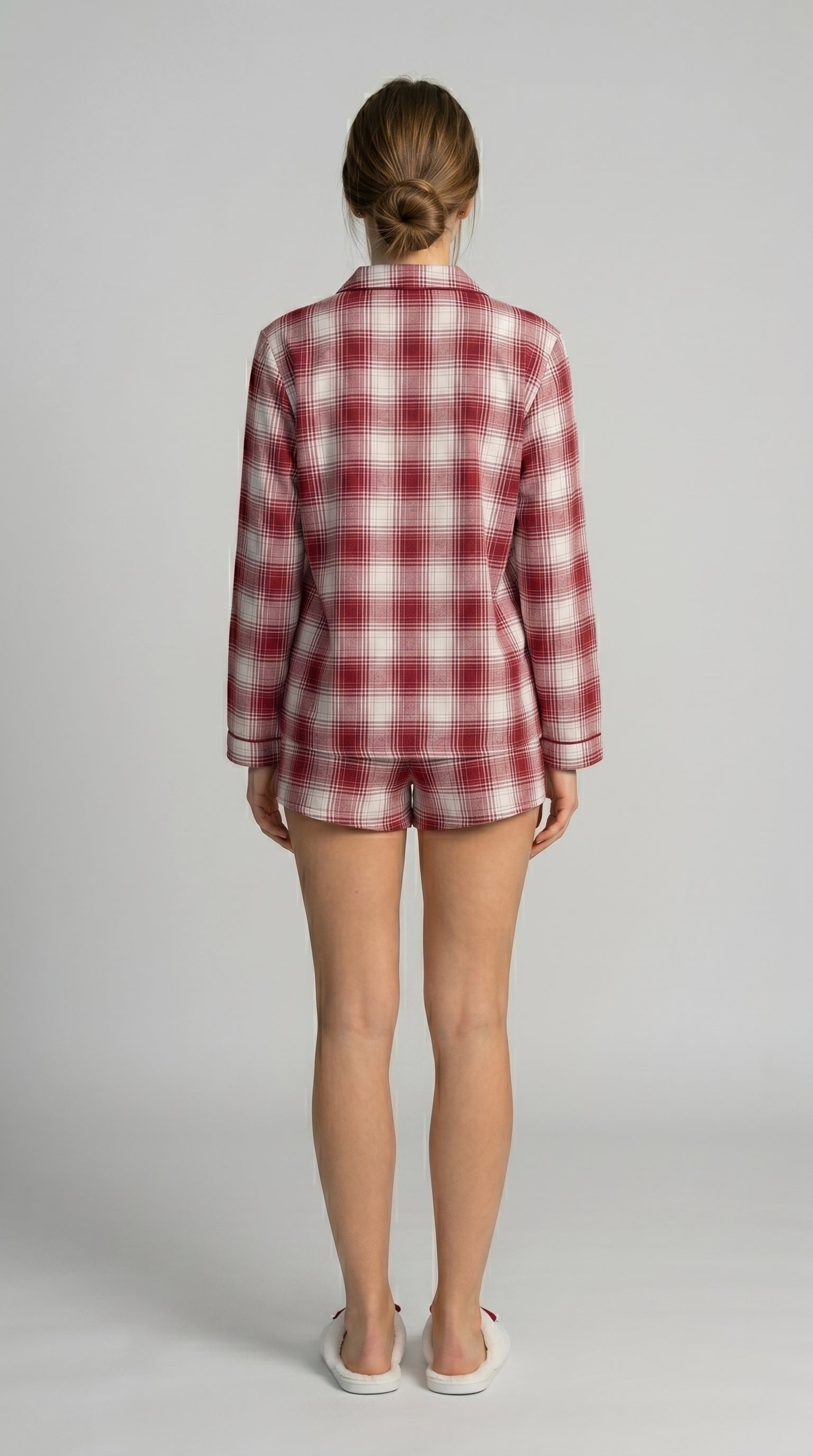 PLAID COTTON HOME SET