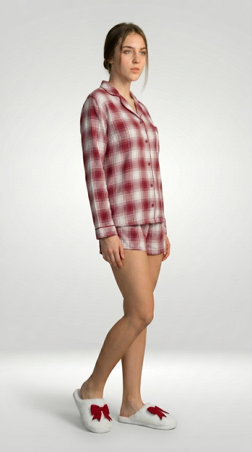 PLAID COTTON HOME SET