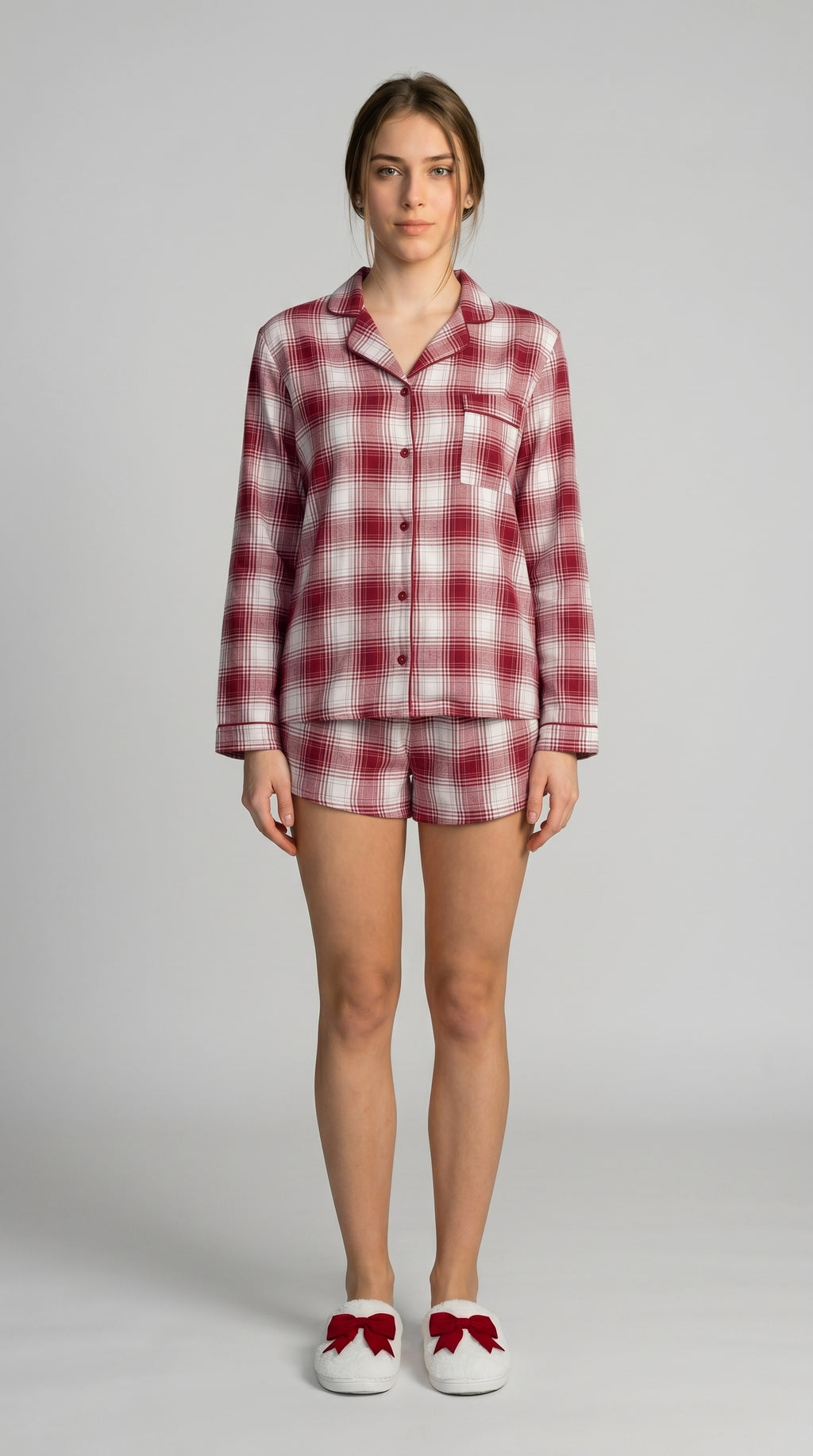 PLAID COTTON HOME SET