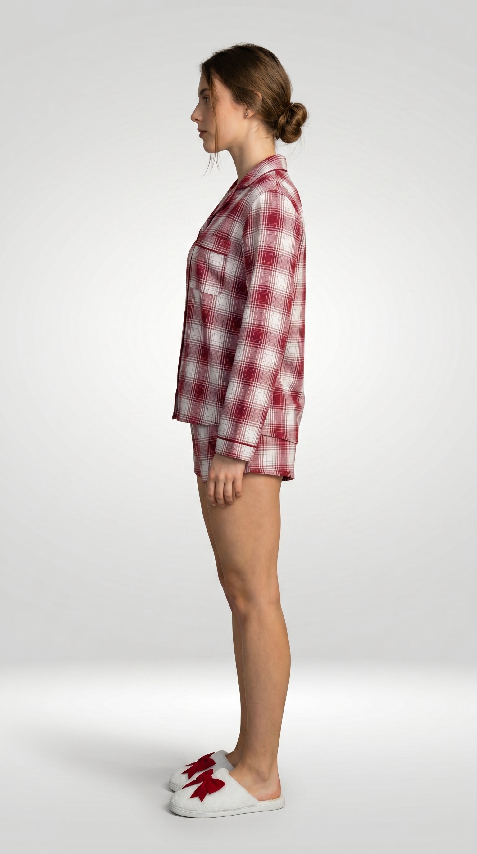 PLAID COTTON HOME SET