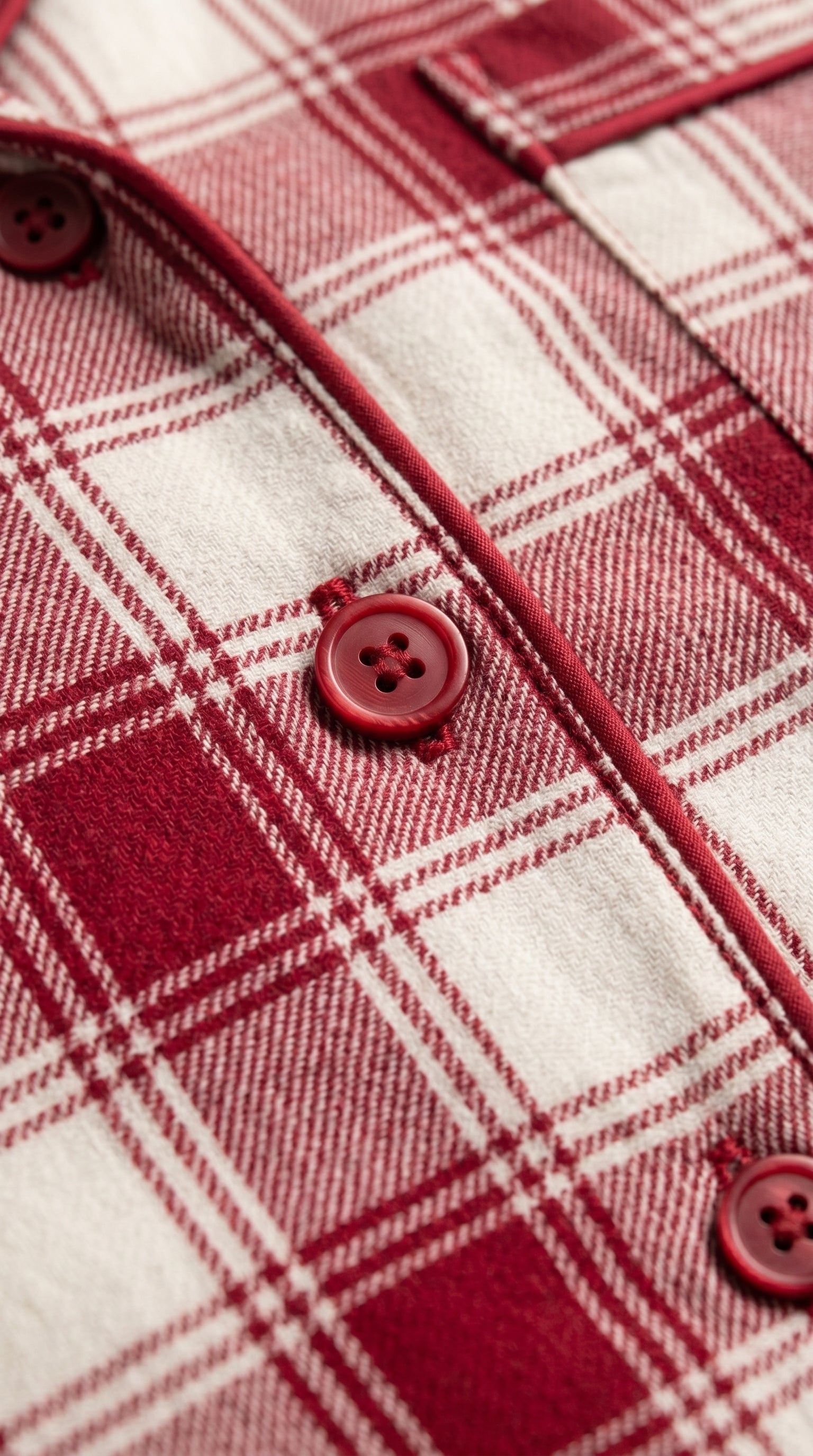 PLAID COTTON HOME SET