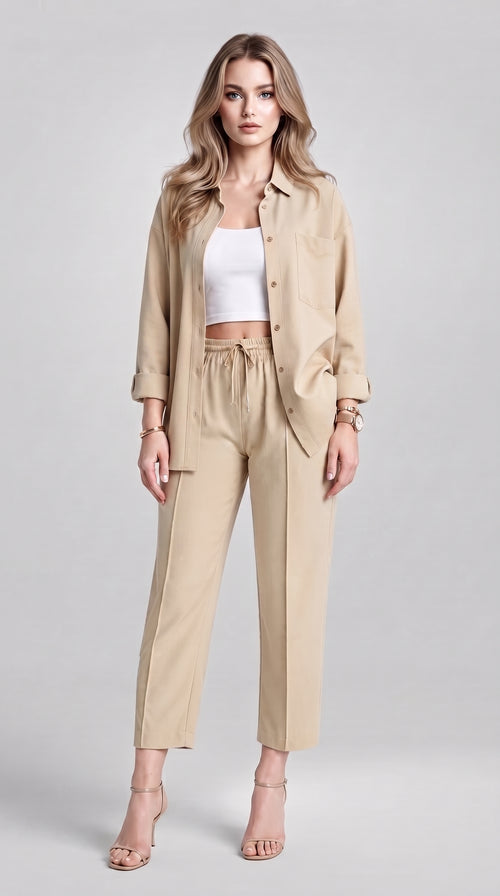 FLOWING SHIRT AND TROUSERS