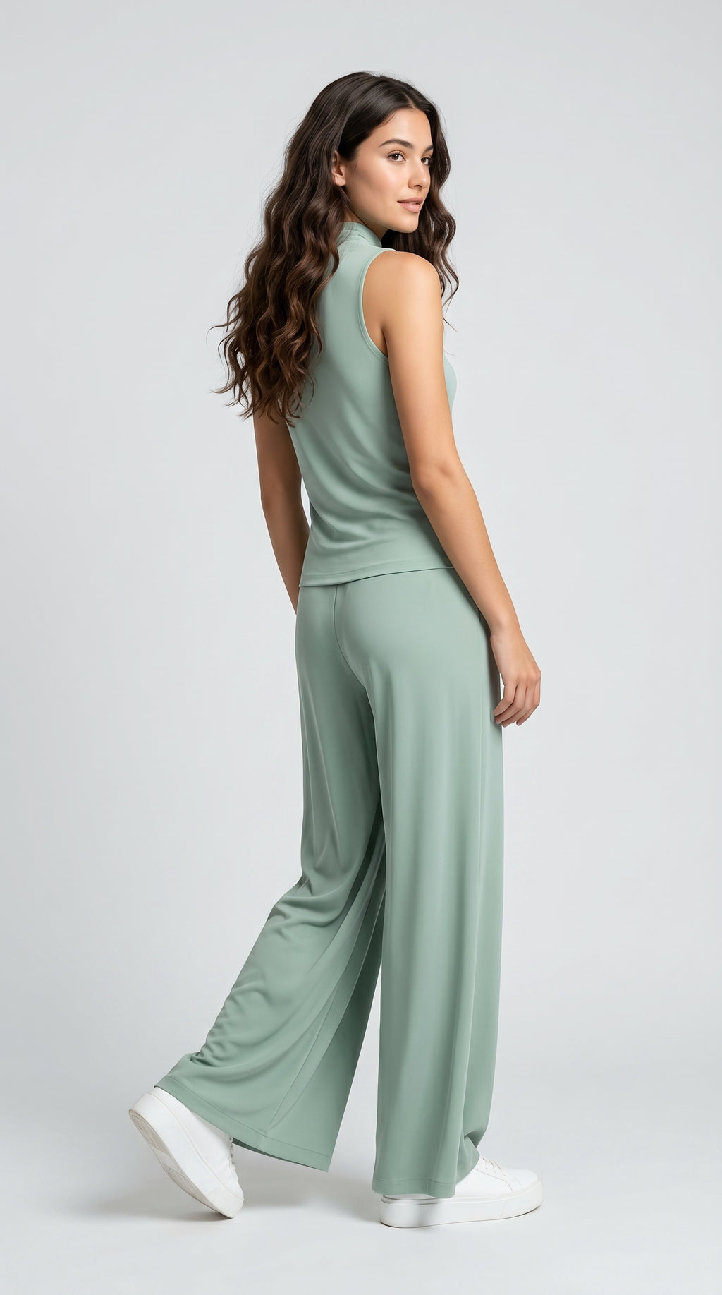 BACKLESS V-NECK CO-ORD SET