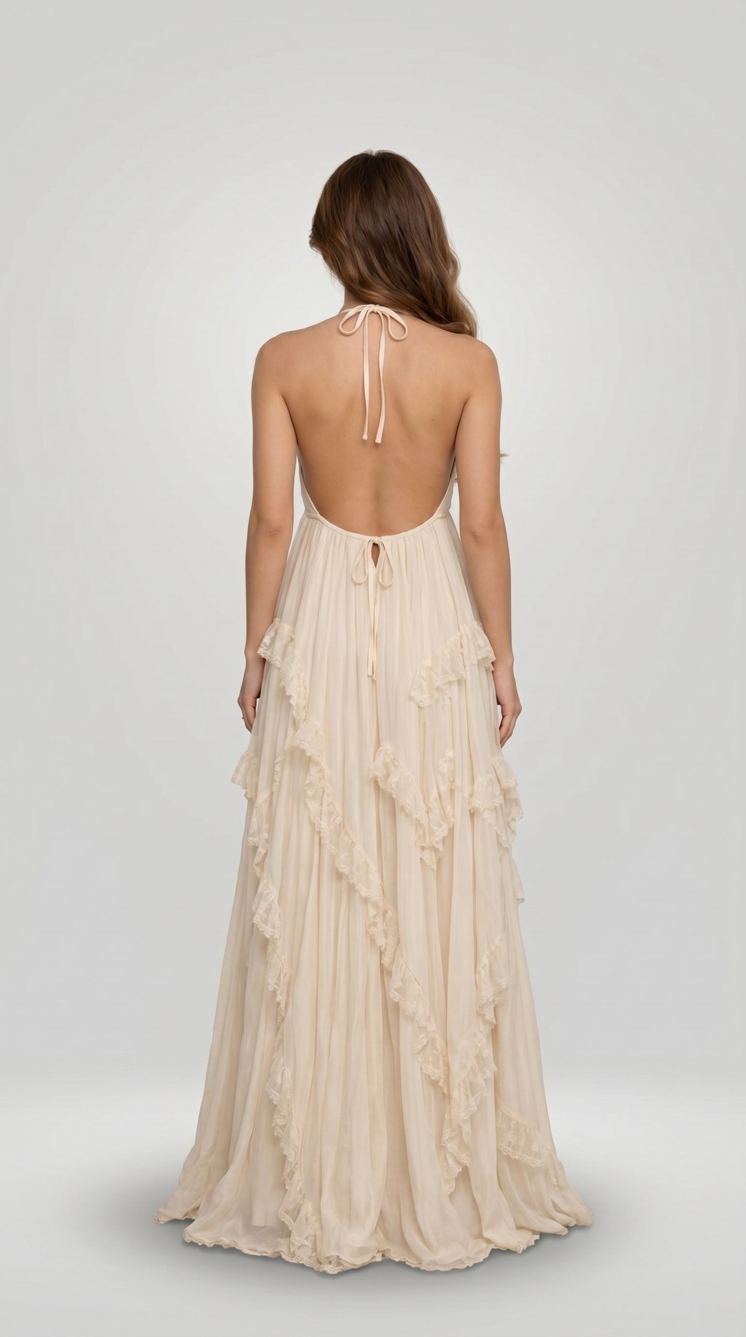 FLOWING OPEN BACK DRESS