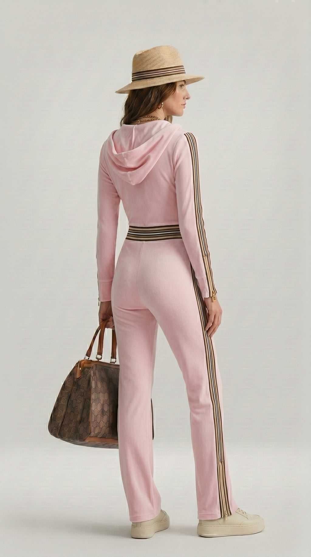RIBBED HOODED JUMPSUIT