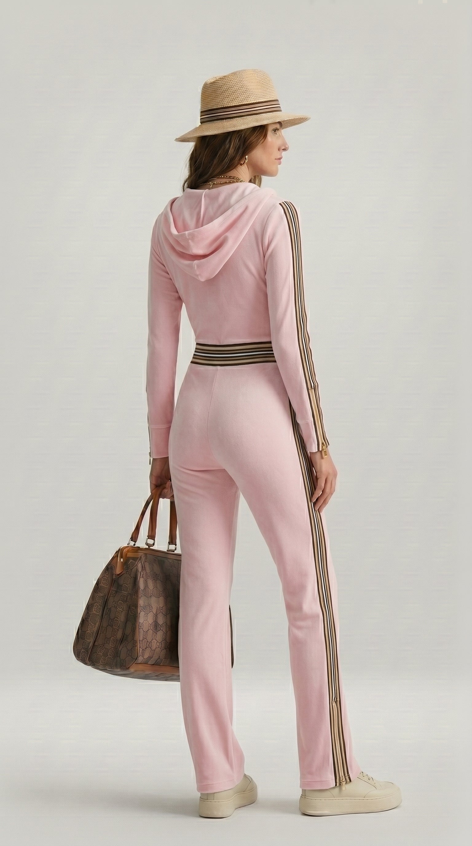 RIBBED HOODED JUMPSUIT