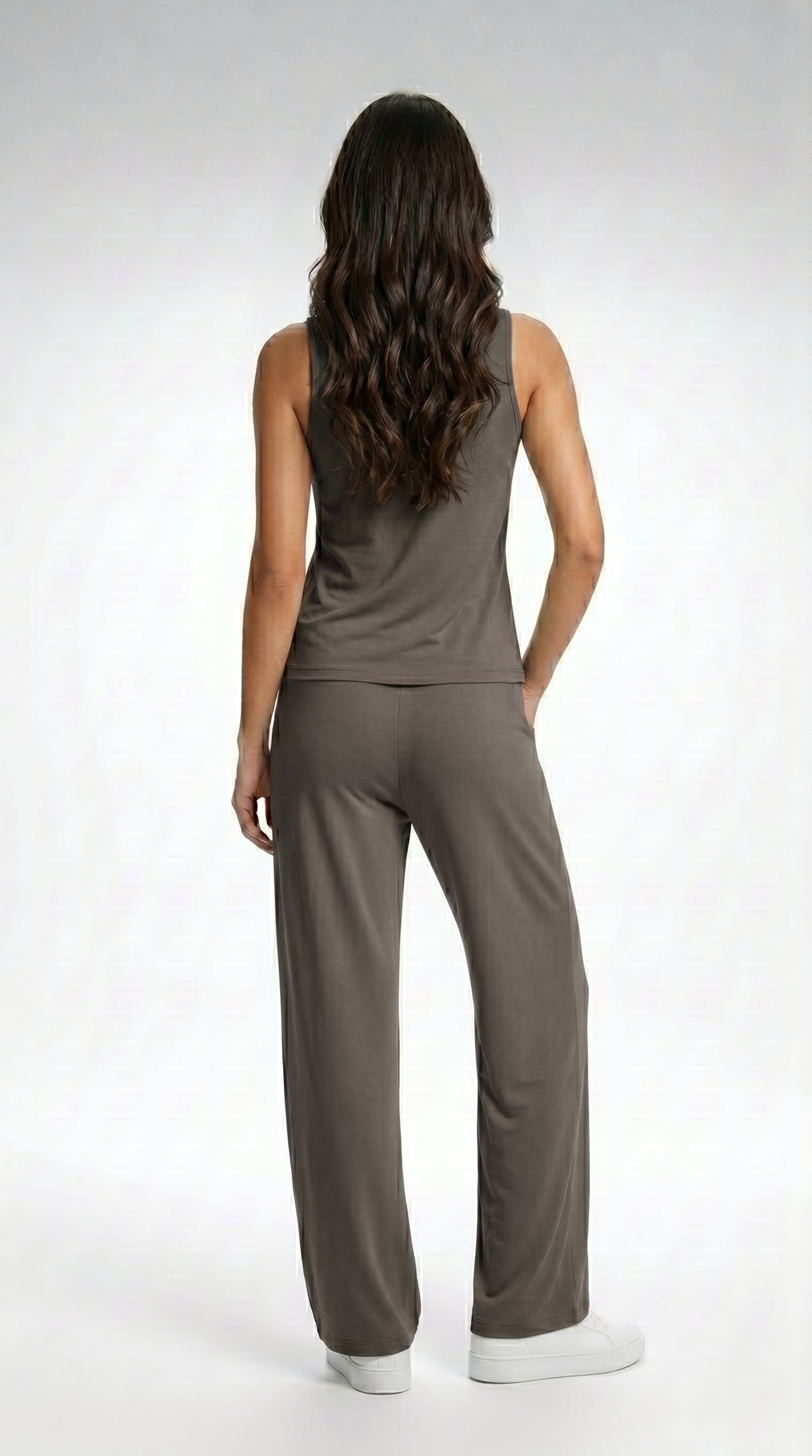 BACKLESS V-NECK CO-ORD SET