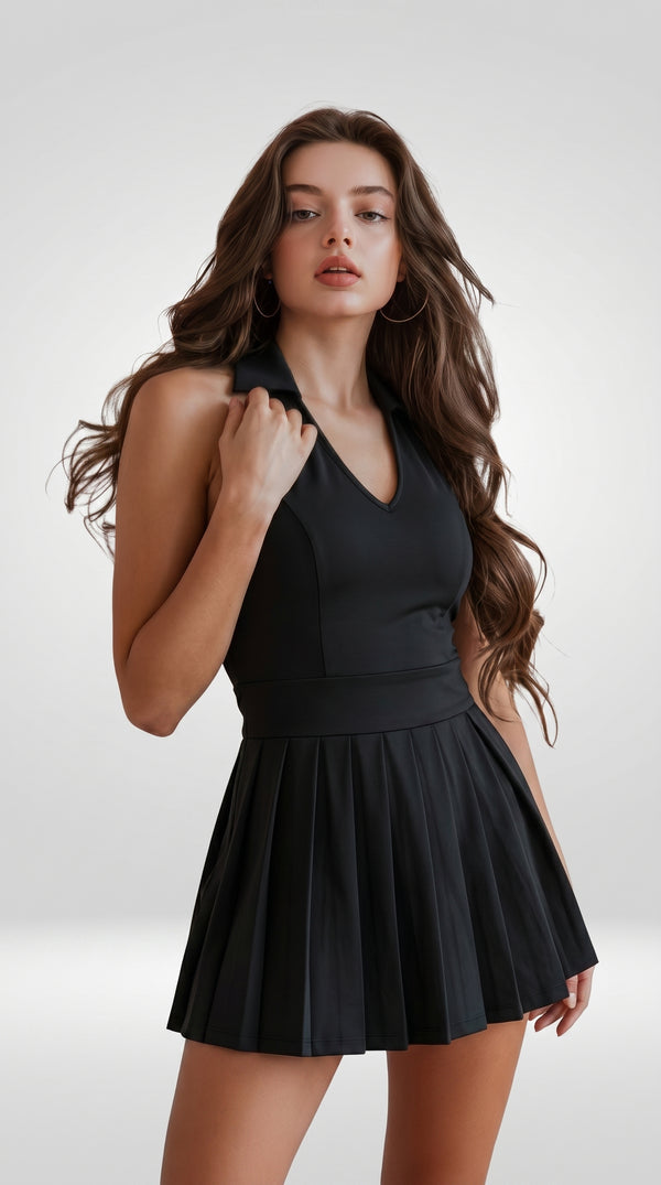 V-NECK TENNIS YOGA DRESS