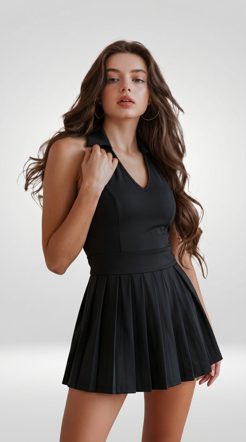 V-NECK TENNIS YOGA DRESS