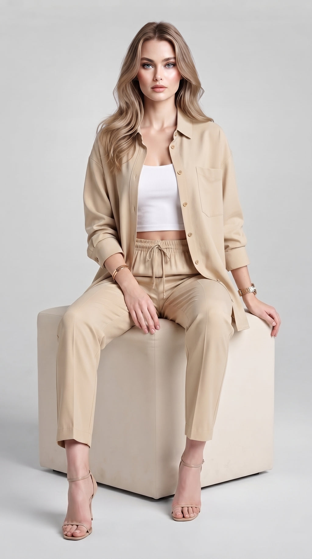FLOWING SHIRT AND TROUSERS