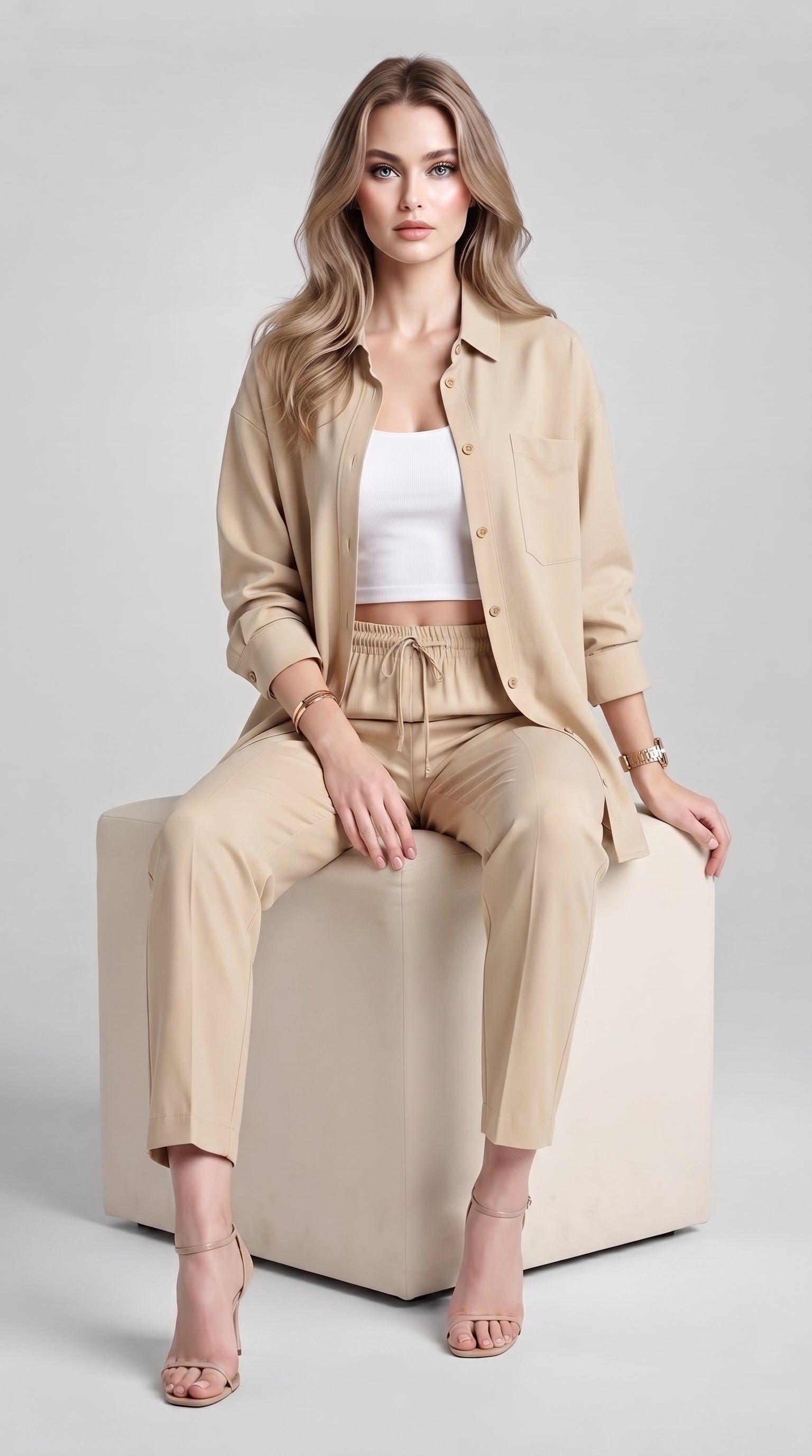 FLOWING SHIRT AND TROUSERS