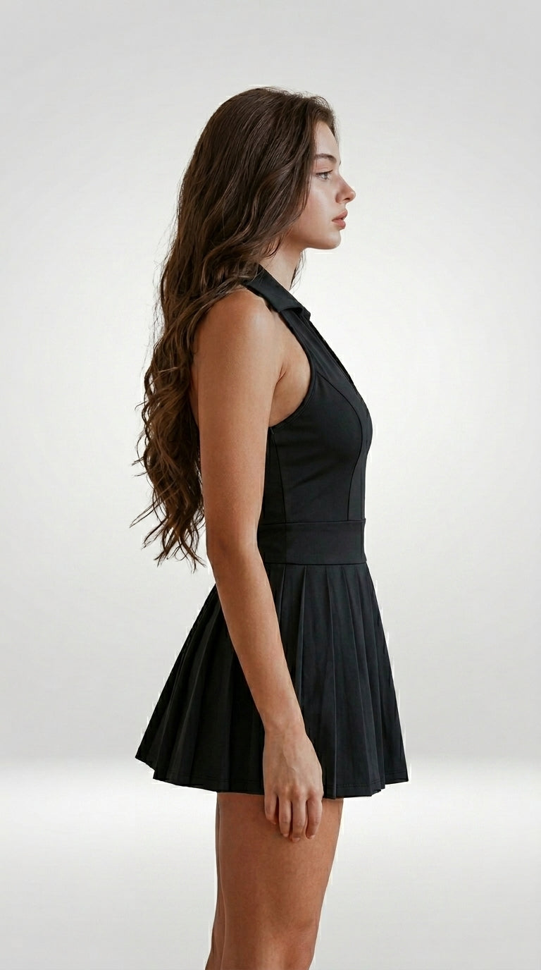 V-NECK TENNIS YOGA DRESS