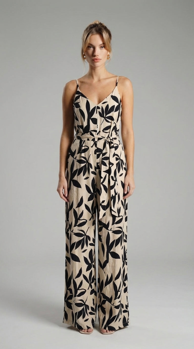 THE VALENCIA PRINTED JUMPSUIT