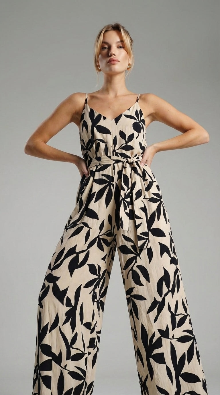 THE VALENCIA PRINTED JUMPSUIT