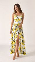 Printed Flowing Maxi Dress