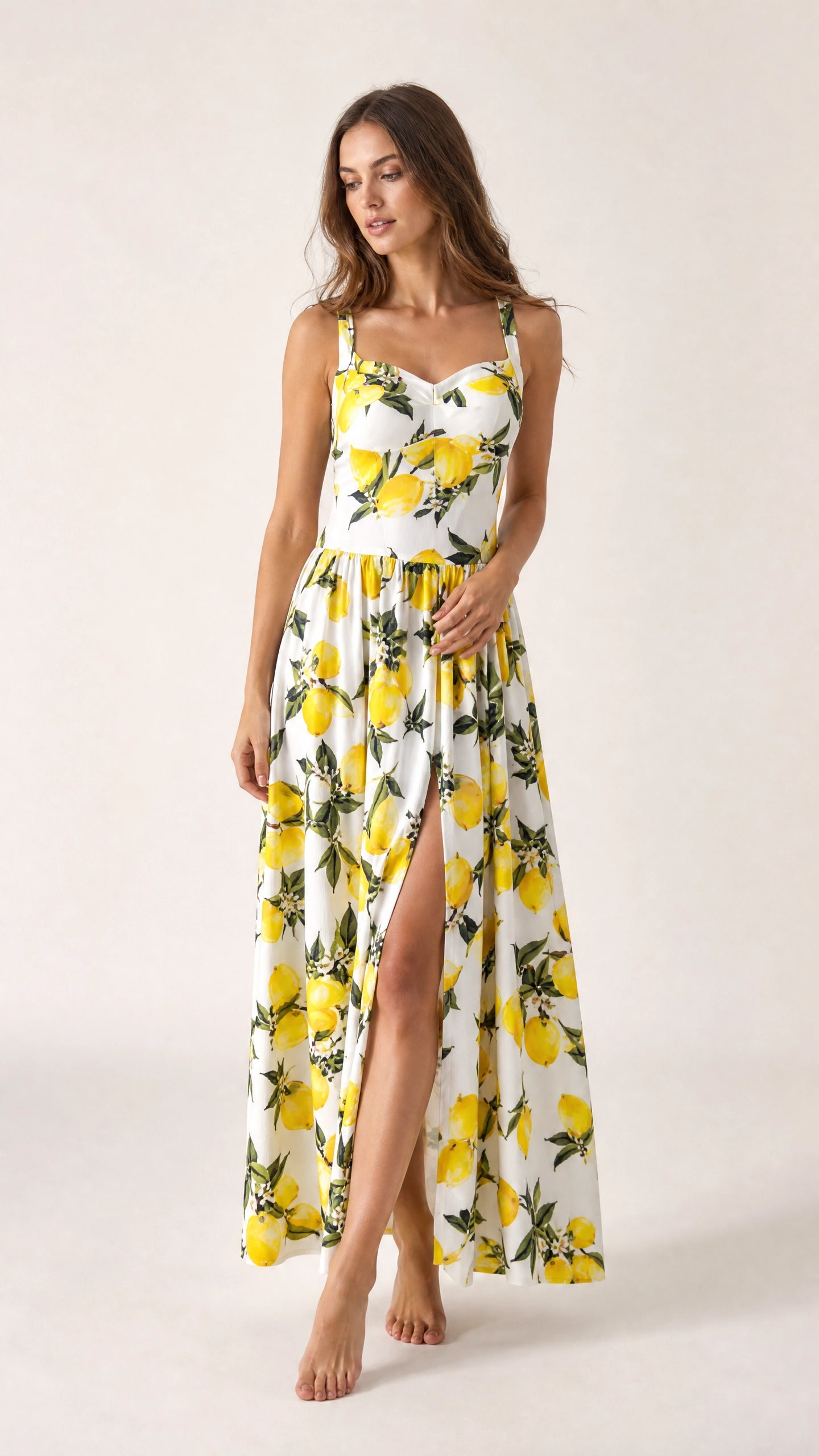Printed Flowing Maxi Dress