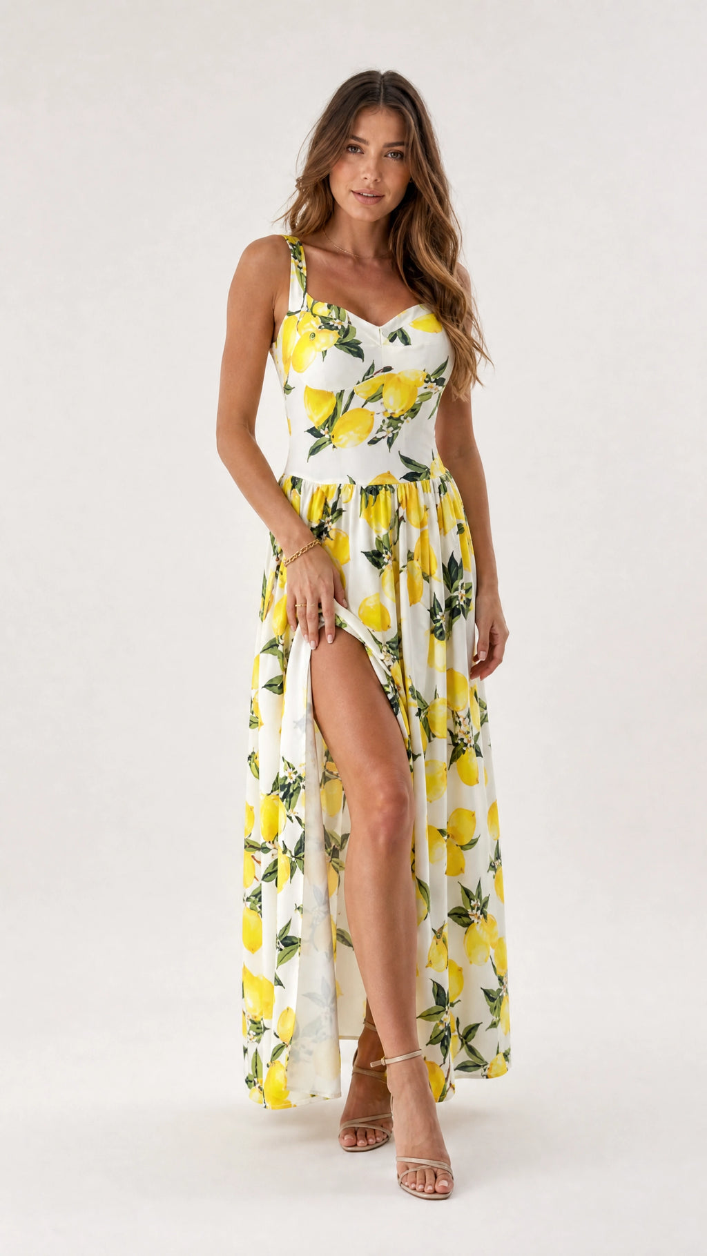 Printed Flowing Maxi Dress